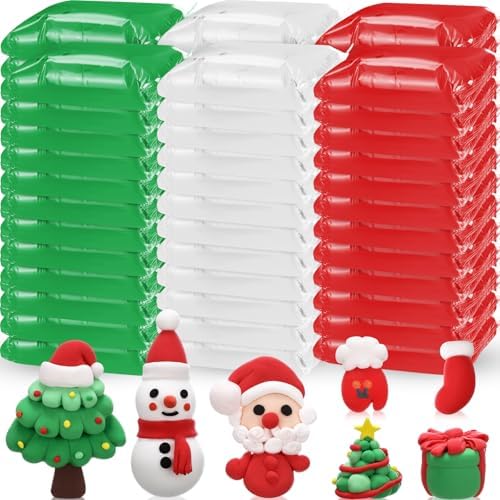 VioraWhite 72 Pcs 38oz Air Dry Clay Bulk Modeling Clay,Christmas Color by VioraWhite