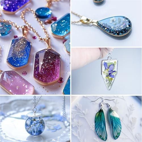 Bsrezn 200g UV Resin Kit with Large Light 18 Beads for Jewelry Making - Image 5