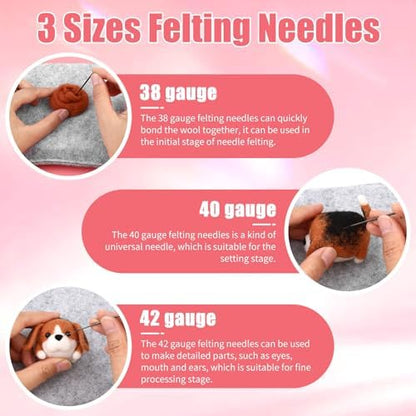 UOOU Needle Felting Kit, Wool Felting Kit with Felting Needles Supplies - Image 5