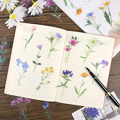160 Natural Flower Stickers for Scrapbooking, Journals & Card Making - Image 4