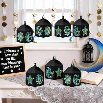 Maitys 16 Sets Eid Mubarak Paper Lantern Suncatcher Craft Kits for Adults - Image 2