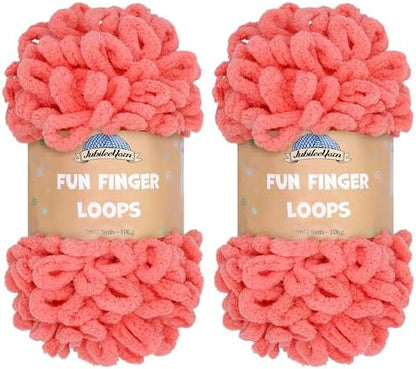 JubileeYarn Fun Finger Loops Yarn - Sherbert - 2 Skeins by BambooMN