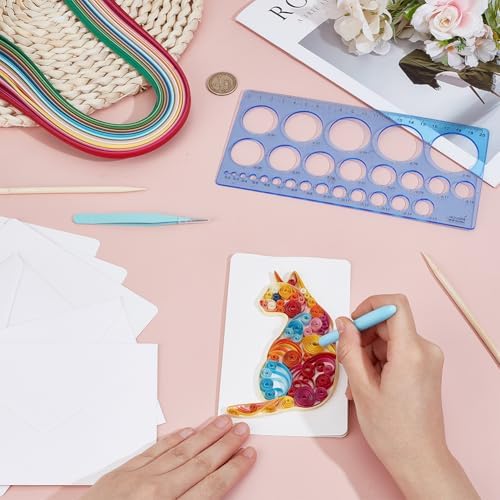 WEBEEDY 20 Sets DIY Animal Quilling Cards Kit for Adults 5 Styles Cat,Butterfly,Dragonfly Quilling Card Making with Blank Cards,Strips,Quilling Tool and Instruction Thanksgiving Christmas Wedding Gift - Image 4