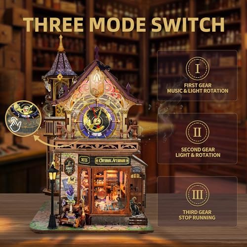 Time Magic Club Miniature House Kit 3D Wooden Puzzle for Adults - Image 2