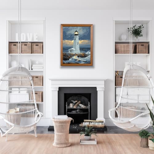 Mosaflare Lighthouse Paint by Numbers for Adults Beginner 12X16 inch - Image 2