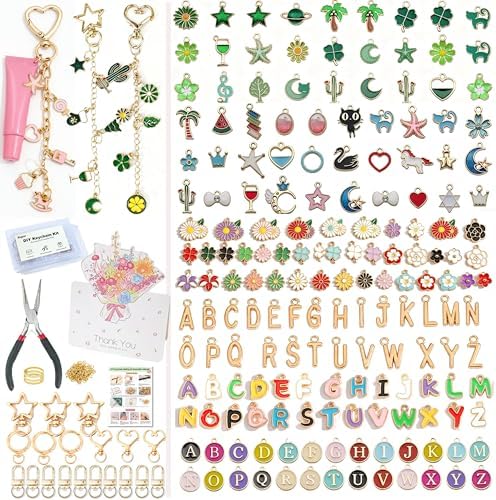 460PCS Keychain Kit, Rich Enamel Themes, Greeting Cards Included, Beginner by Unknown