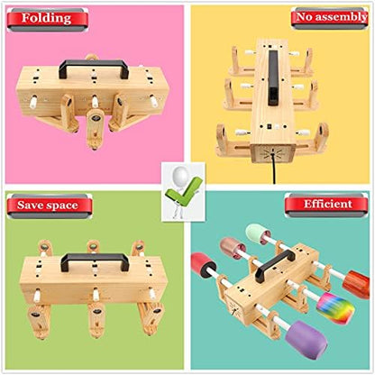 6X Multi Cup Turner for Crafts Tumbler,Epoxy Glitter 4 6 arms Tumbler Full Kits,DIY Cuptisserie Turner,Cup Spinner Machine Kit for Crafts Epoxy Tumbler - Image 3