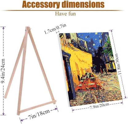 VIGEGU 4 Pack Paint by Numbers Kit for Adults Beginner with Frame - Image 4