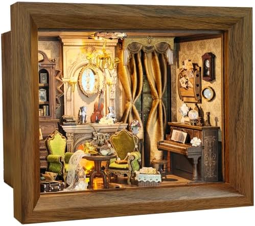Book Nook Kit DIY Miniature House 3D Wooden Puzzle - Glimmer Hall by Homedecorexpert
