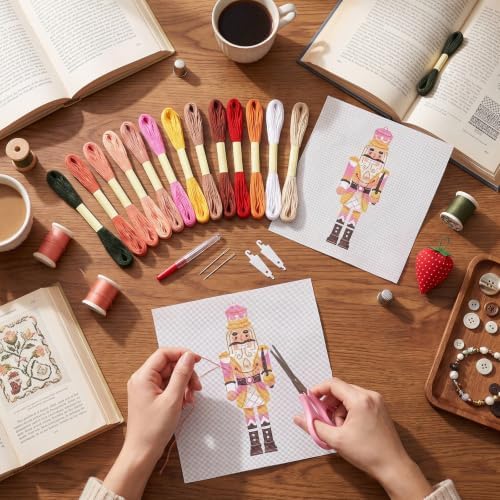XunYee Needlepoint Canvas Kit, Nutcracker Soldier - Image 5