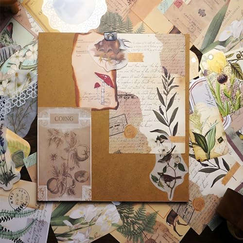 Teniinet 260 PCS Vintage Scrapbooking Supplies Kit for Beginners (Natural) - Image 4