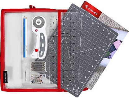 SINGER Learn to Quilt Sewing Kit for Beginners and Adults with Rotary Cutter, Cutting Mat, Acrylic Ruler, and More - Image 3