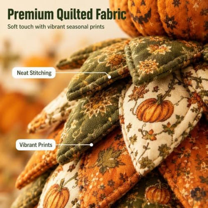 Quilted Christmas Tree Kit – Pre-Cut Fabric & Foam Cone DIY Tabletop Decoration with Tree Topper, No-Sew Holiday Craft Kit for Adults & Kids, Christmas Tree Decorations for Home, Party & Gifts (set1) - Image 3