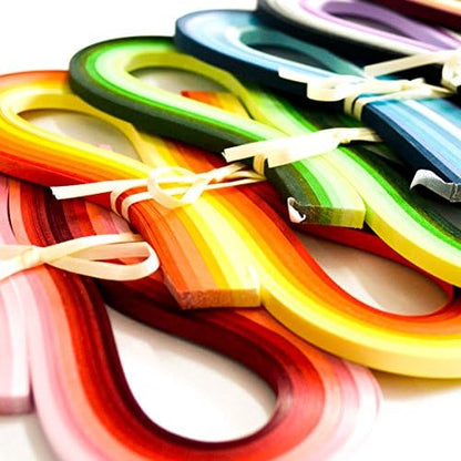 JUYA Multi-Color Quilling Strips Set 720 Strips 36 Colors 54cm 5mm - Image 2