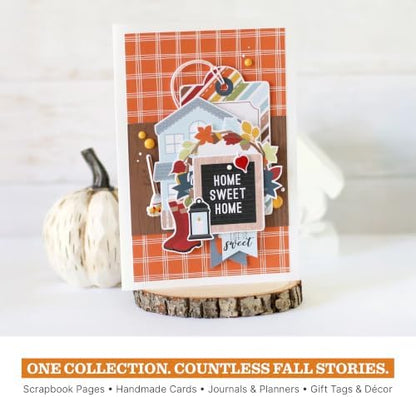 Echo Park Fall Collection Kit, Scrapbook Paper & Sticker Set - Image 4