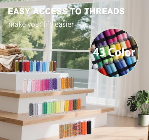 StiVerse 189 Pcs Sewing Kit for Adults, Beginners, 43 Color - Image 3