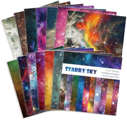 Origami Paper 50 Sheets, 6-Inch Square Double Sided Colored Craft Paper - Image 3