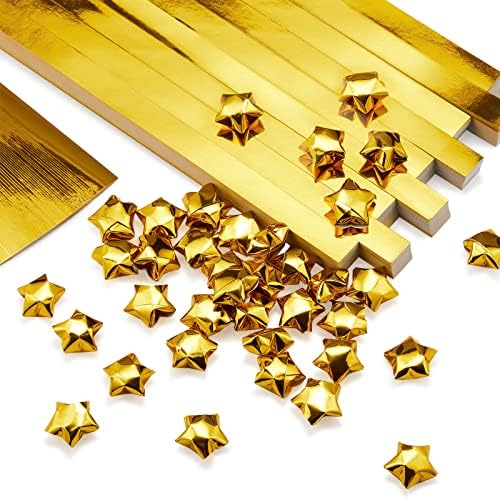 Kigeli 1000 Sheets Origami Star Paper Strips,Gold,Solid Style by Kigeli