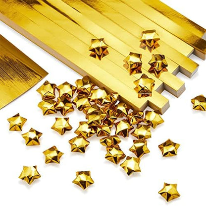 Kigeli 1000 Sheets Origami Star Paper Strips,Gold,Solid Style by Kigeli