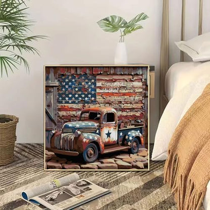CHWGLFGG Vintage Truck Paint by Numbers Kit for Adults On Canvas 16x16inch - Image 4