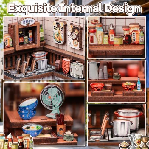 3D Wooden Puzzle for Beginners, Miniature House Kit for Adults, 103 PCS - Image 3