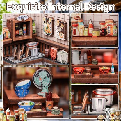 3D Wooden Puzzle for Beginners, Miniature House Kit for Adults, 103 PCS - Image 3