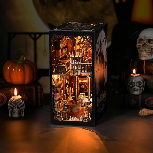 TOYQI Book Nook Kit, DIY Miniature Dollhouse Kit for Adults and Teens - Image 6