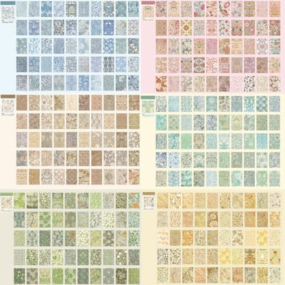 12 Sets 600 Sheets Vintage Floral Stickers, Aesthetic Sticker Book for Journaling, Different Flower Themes Scrapbook Supplies Ideal DIY Decorative Gifts for Women Girls Adults Teens Junk Journal - Image 4