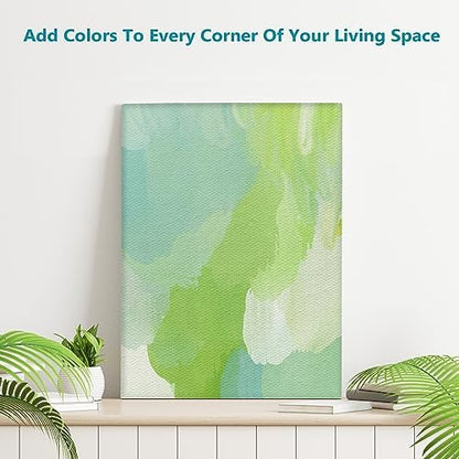 KEFF Canvas for Painting - 12-Pack 8x10 Canvas Value Pack - 100% Cotton Triple Primed Small Canvases for Painting. Mini Canvases Bulk Set for Acrylic, Oil, Watercolor&Tempera - Art Supplies for Adults - Image 6