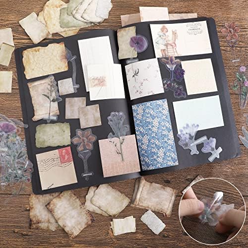 GNILLKO 445 PCS Vintage Scrapbook Supplies Kit - Image 4
