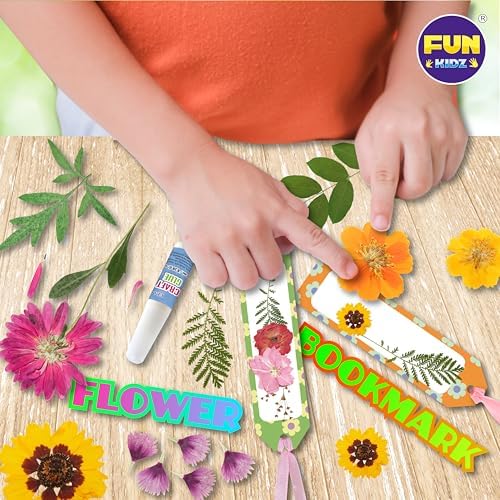 Creative Flower Press Kit for Kids, FunKidz 9 Layers Wooden Pressed Flowers Plants Art with Frames DIY Set Make Bookmarks Decorate Cards Craft Gift for Girls Boys - Image 3