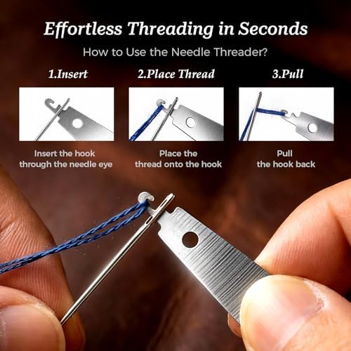 LIBLAIN Mini Sewing Kit with Big Eye Steel Needles for Adults and Beginners - Image 5