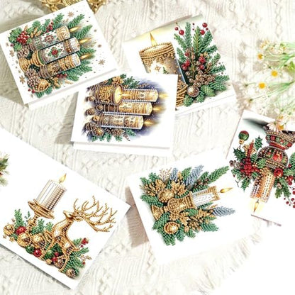 Diamond Painting Greeting Card Kit, Special Shaped Diamonds Painting, DIY Handcraft for Relatives and Friends with Wishes,Unique Design Crafting for Birthday or Holiday Cards - Image 5