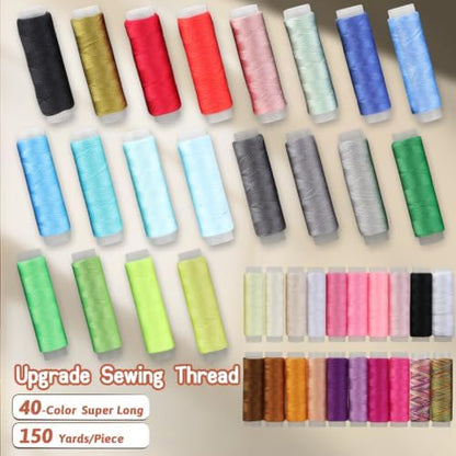 Hoarecal Sewing Kit for Adults, 241 Pcs Upgraded Needle and Thread Kit Hand Travel Sewing Supplies Repair Kits for Home Dorm College Beginners - Gifts for Mom Grandma - Image 2