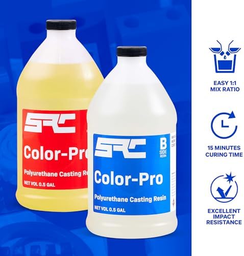 SRC Color-Pro 1 Gallon, Semi-Clear Polyurethane Casting Resin - Image 5