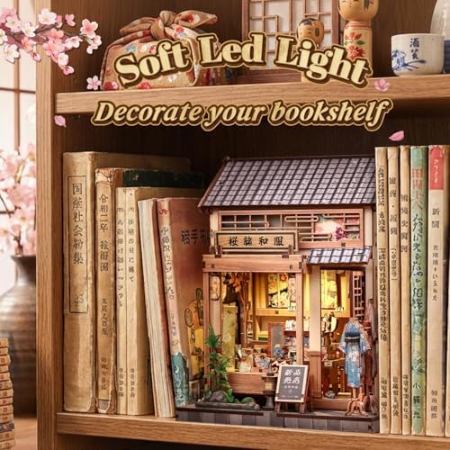 Cutefun Book Nook Kit - DIY Miniature Dollhouse Kit for Adults, Teens - Image 3