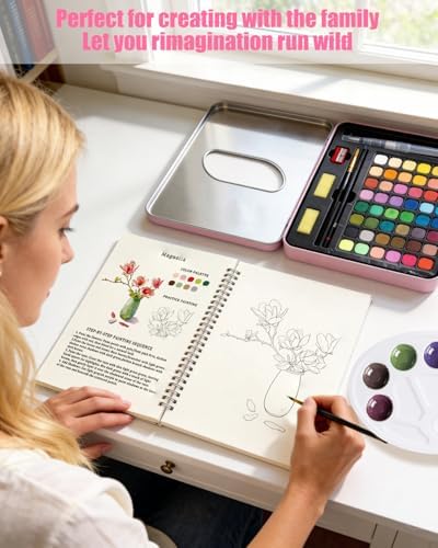 Flower Watercolor Workbook for Adults and Beginners - Image 5