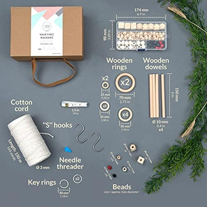 MIGO Creates Macrame Kits for Adults Beginners with 126 Macrame Supplies and 7 Projects E-Book: DIY Macrame Kit with 165 Yards Macrame Cord and Craft Supplies & Materials to Start Macrame! - Image 3
