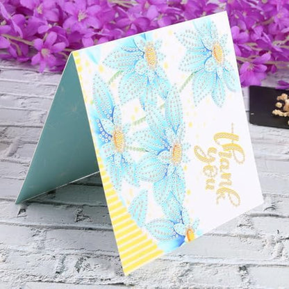 12Pcs DIY Diamond Art Greeting Cards Kit with Envelopes&Tools - Create Your Own Sparkling Birthday, Thank You, Holiday Cards for Adults & Beginners(Happy Birthday) - Image 7