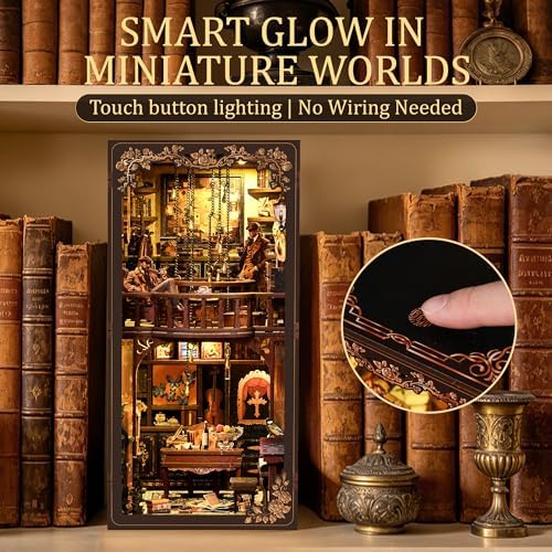 CRIOLPO Book Nook Kits for Adults - DIY Miniature House Kit with LED Lights - Image 2