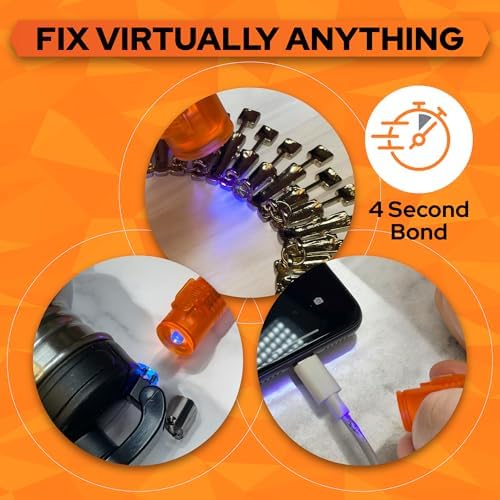 Bondic UV Liquid Plastic Welder, Super Glue, Cures Quickly, UV Resin Kit with Light for Home, Plastic, Jewelry (LED Light & Liquid Cartridge in a Tin Case) - Image 4