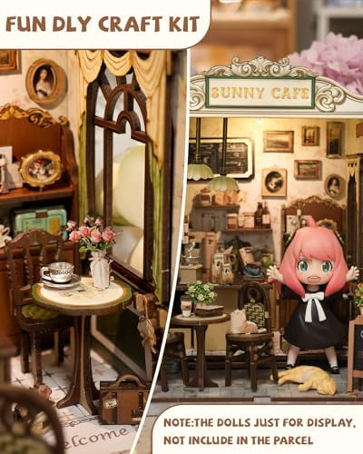 Cutefun Book Nook Kit - DIY Miniature Dollhouse Kit for Adults and Teens - Image 6