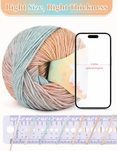 Coopay Yarn for Crocheting & Knitting, Gradient Cake Yarns (Oil Painting) - Image 5