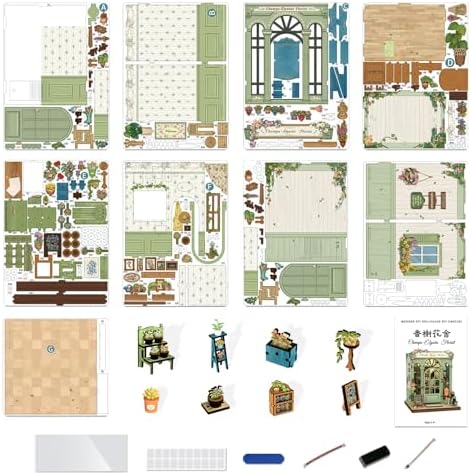 Fsolis Book Nook Kit DIY Miniature House (Champs-Élysées Florist) - Image 6