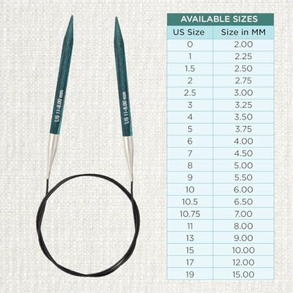 KnitPro Dreamz Fixed Circular Needles 40" (100cm) | US Size 11 (8mm) - Image 4