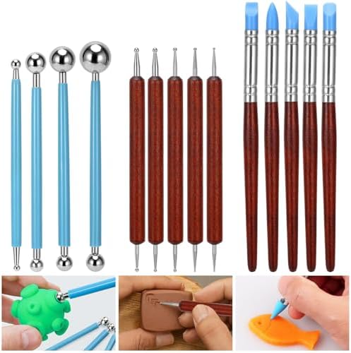 Blisstime 42pcs Pottery Tools, Clay Tools, Sculpting Tools, Pottery Kit, Air Dry Clay Tools, Pottery Clay Kit for Pottery Wheel, DIY Arts and Crafts - Image 4