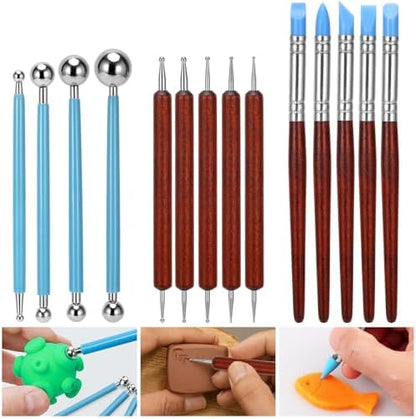Blisstime 42pcs Pottery Tools, Clay Tools, Sculpting Tools, Pottery Kit, Air Dry Clay Tools, Pottery Clay Kit for Pottery Wheel, DIY Arts and Crafts - Image 4