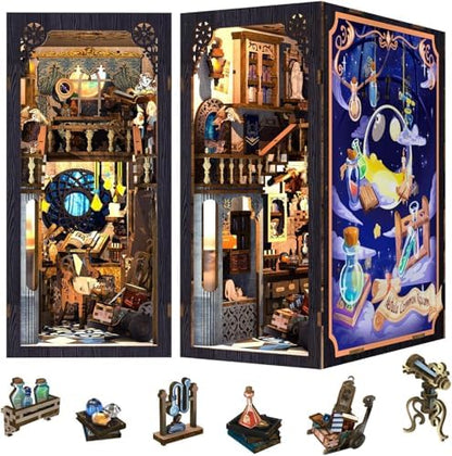 Fsolis Book Nook Kit, Booknook Magic (Nebula Common Room) by FsolisDIYDollhouse