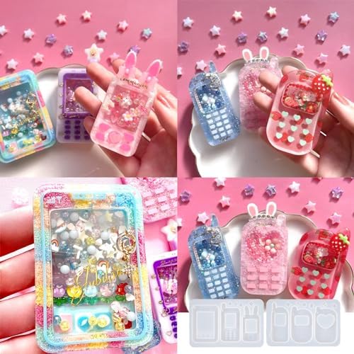 Resin Shaker Molds Seal Films, Applicator 8-kit for Mobile Phones Keychain - Image 4