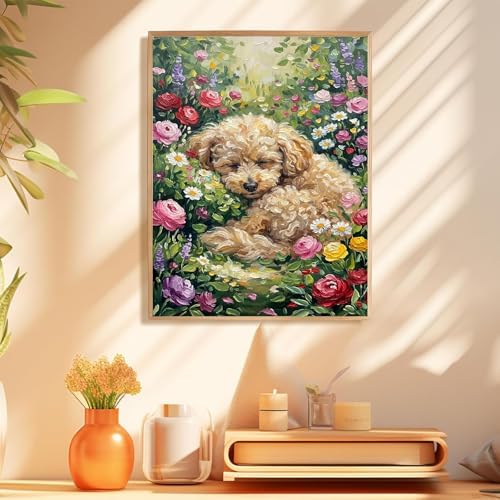 Dog Paint by Numbers Kit for Adults, Adult Paint by Number Kits 16x20 Inch - Image 6